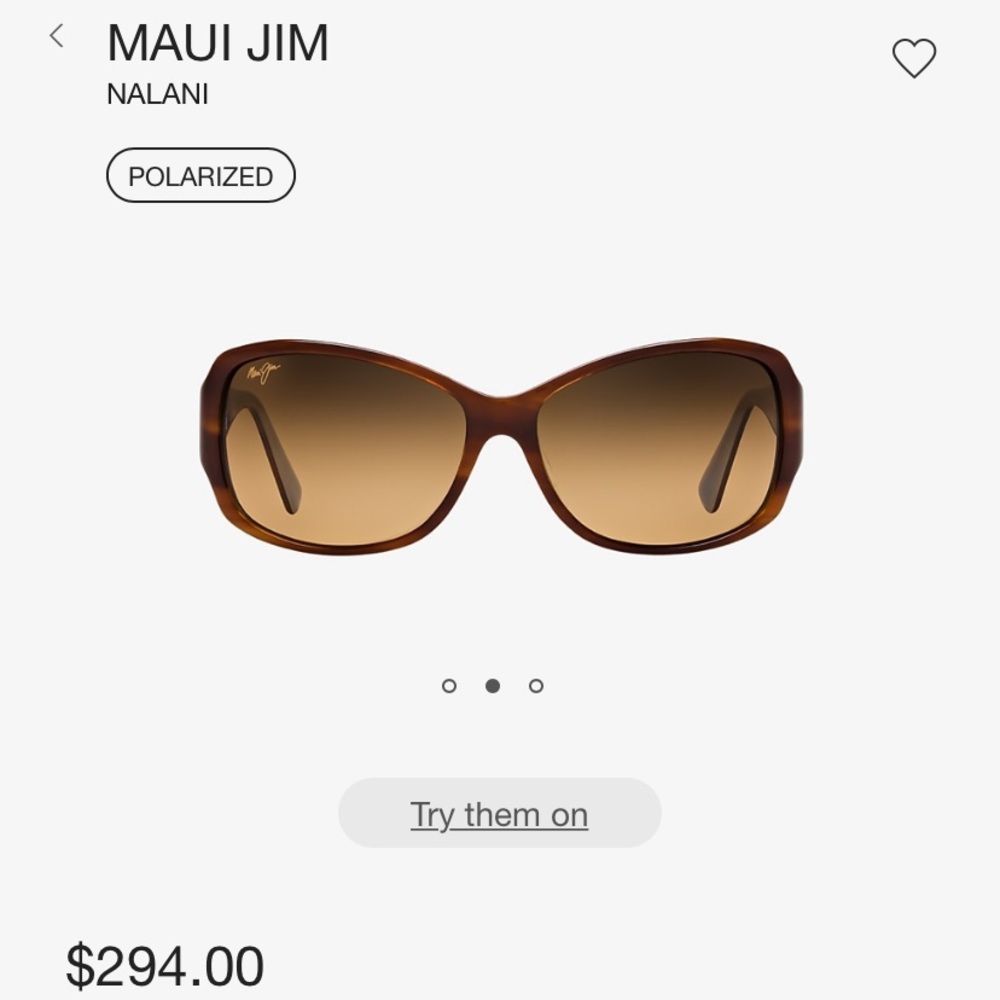 Maui Jim “NALANI” polarized Dark Tortoise